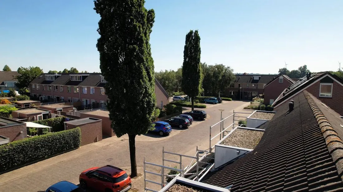 Luchtopname woonwijk in de regio Nijmegen